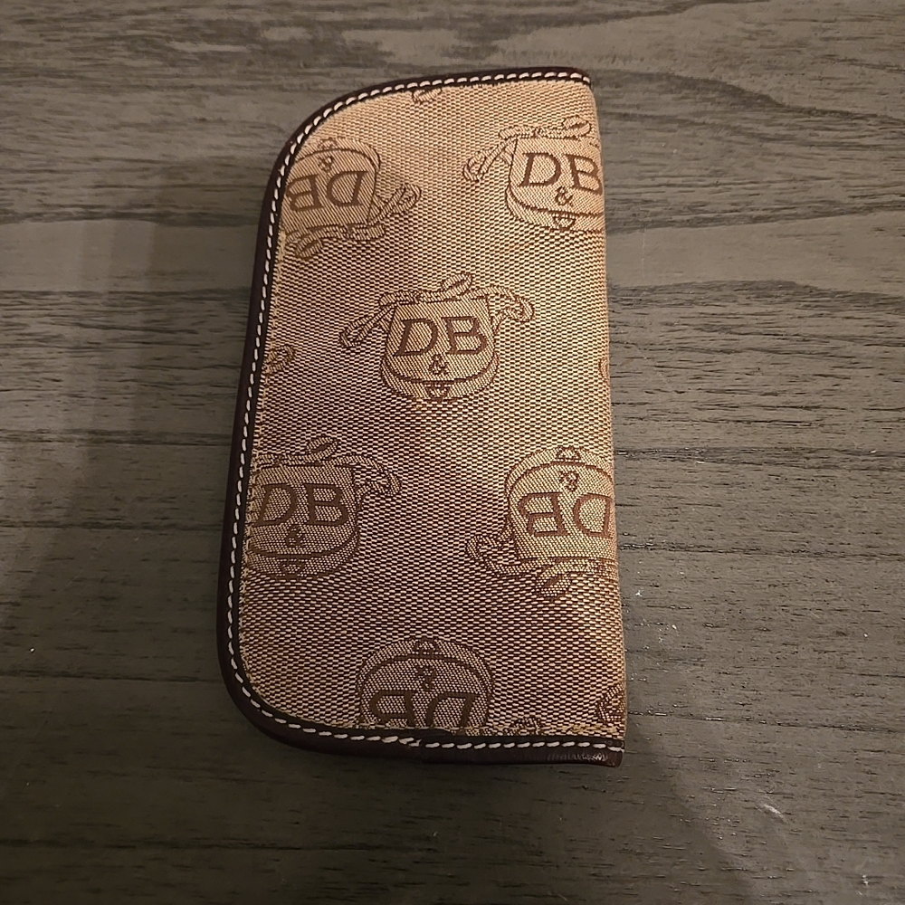 Dooney & Bourke Tan and Brown Sunglasses Case